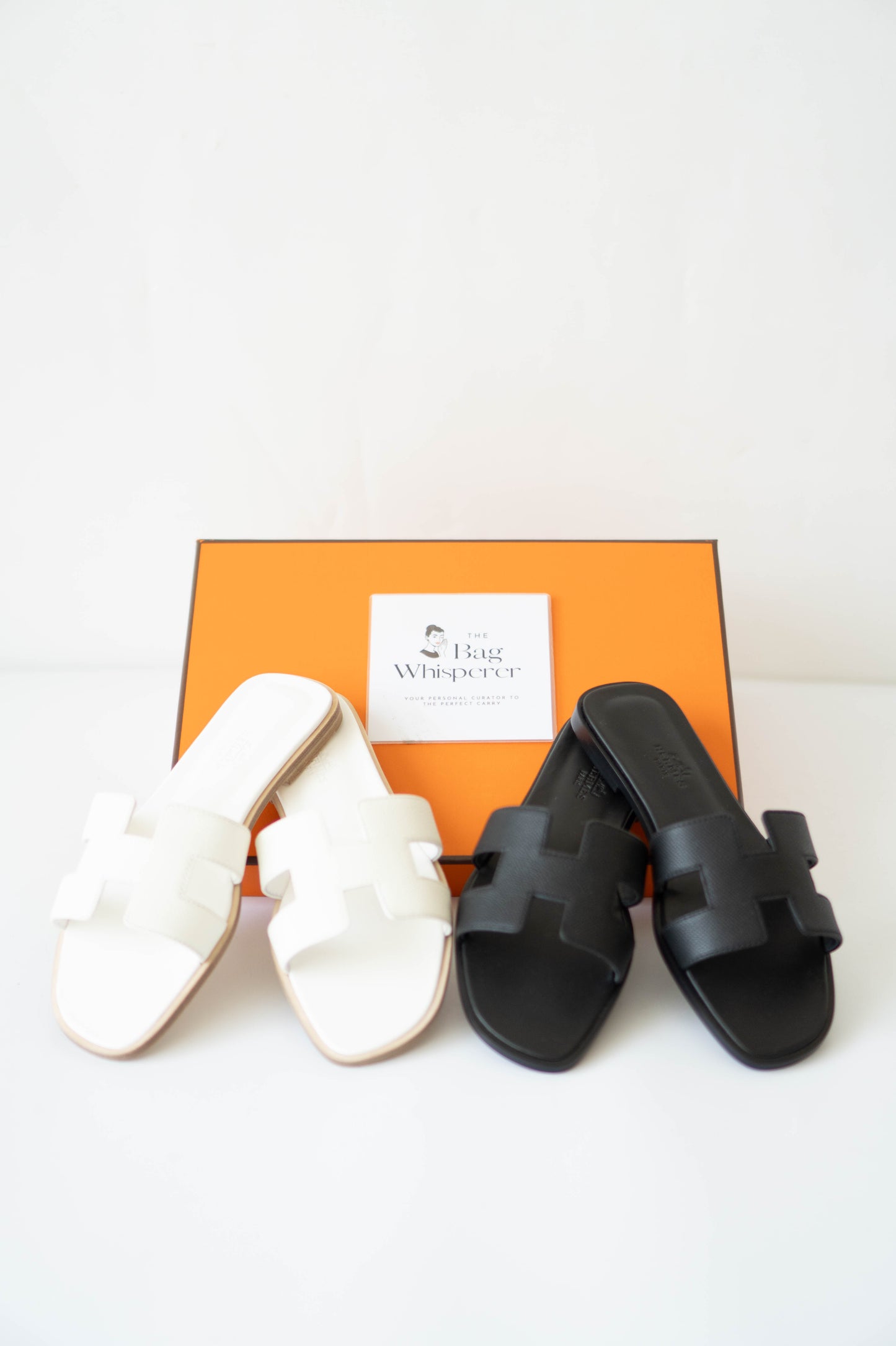 Oran Sandals – White Epsom Leather (Size 38)