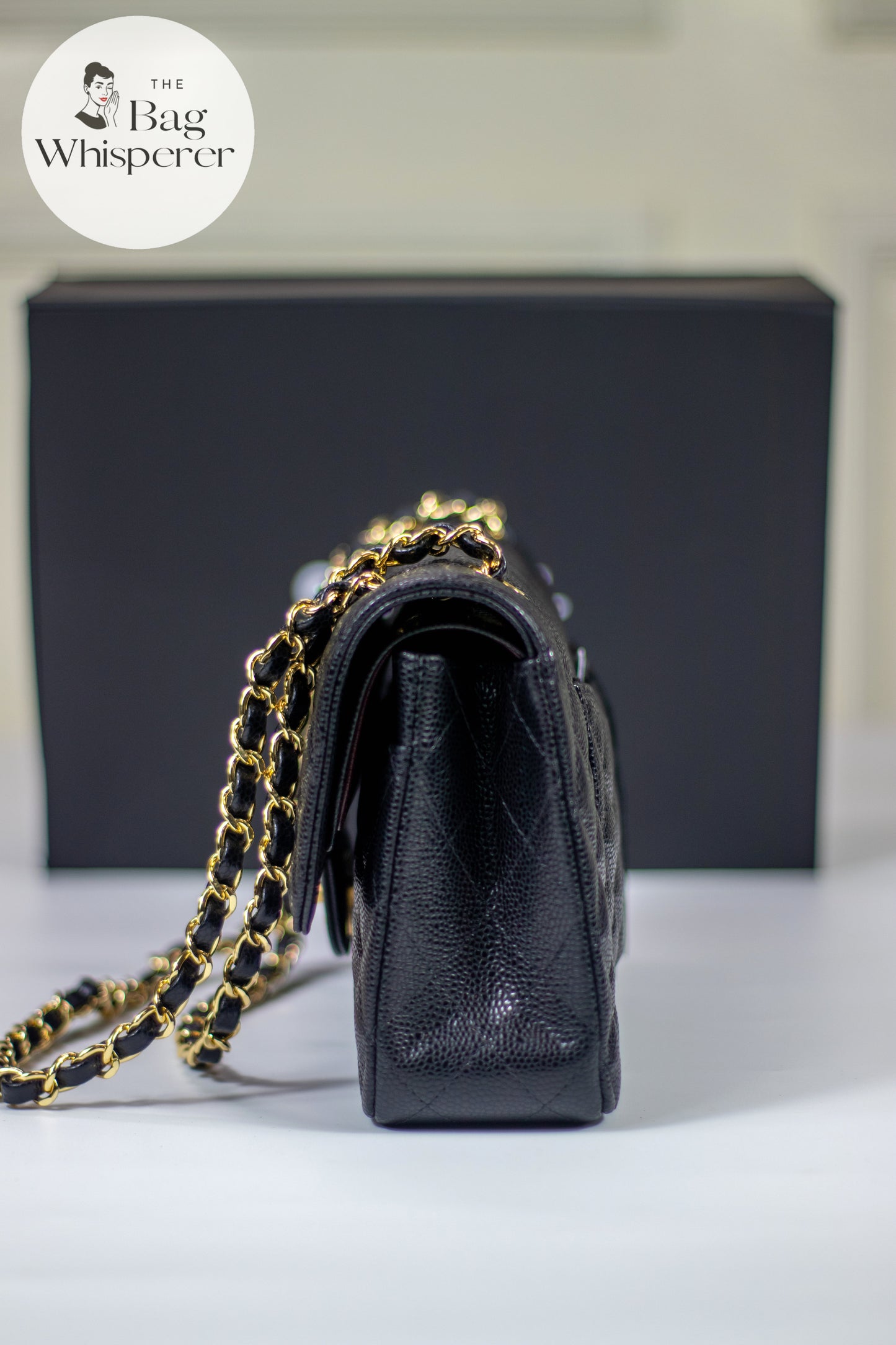 Classic Flap Medium – Black Caviar with Gold Hardware (Microchipped)