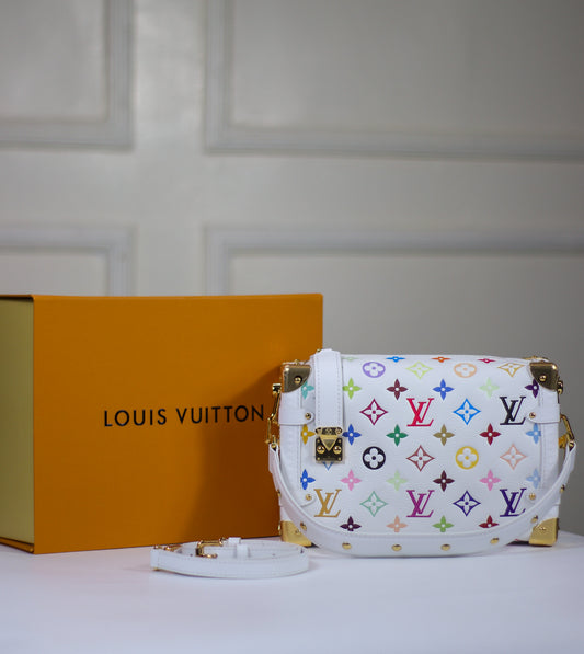 Side Trunk MM in Multicolor Empreinte Leather